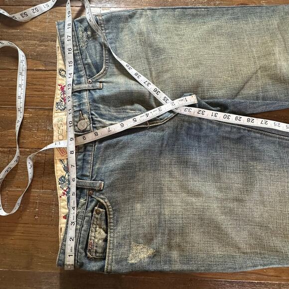 JOE'S JEANS BOOTCUT WOMEN’S 32 BLUE VINTAGE SERIES DISTRESSED MADE IN USA - Picture 9 of 9